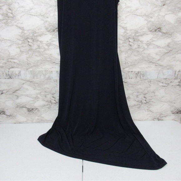 Chico’s Blue Zipper Detail Knit Kit Faux Wrap Dress Size Small - Picture 6 of 15